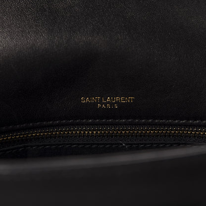 Saint Laurent Lambskin Matelasse Monogram Medium Niki Chain Satchel Black 10 of 12