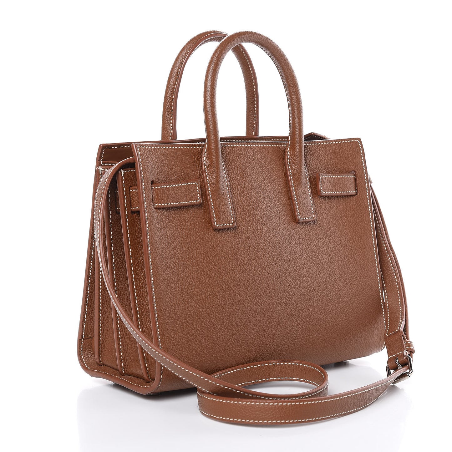 Grained Calfskin Nano Sac De Jour Moka