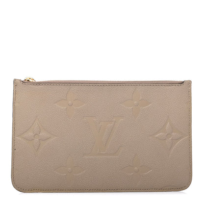 Louis Vuitton Empreinte Monogram Giant Neverfull MM Pochette Tourterelle 1 of 4