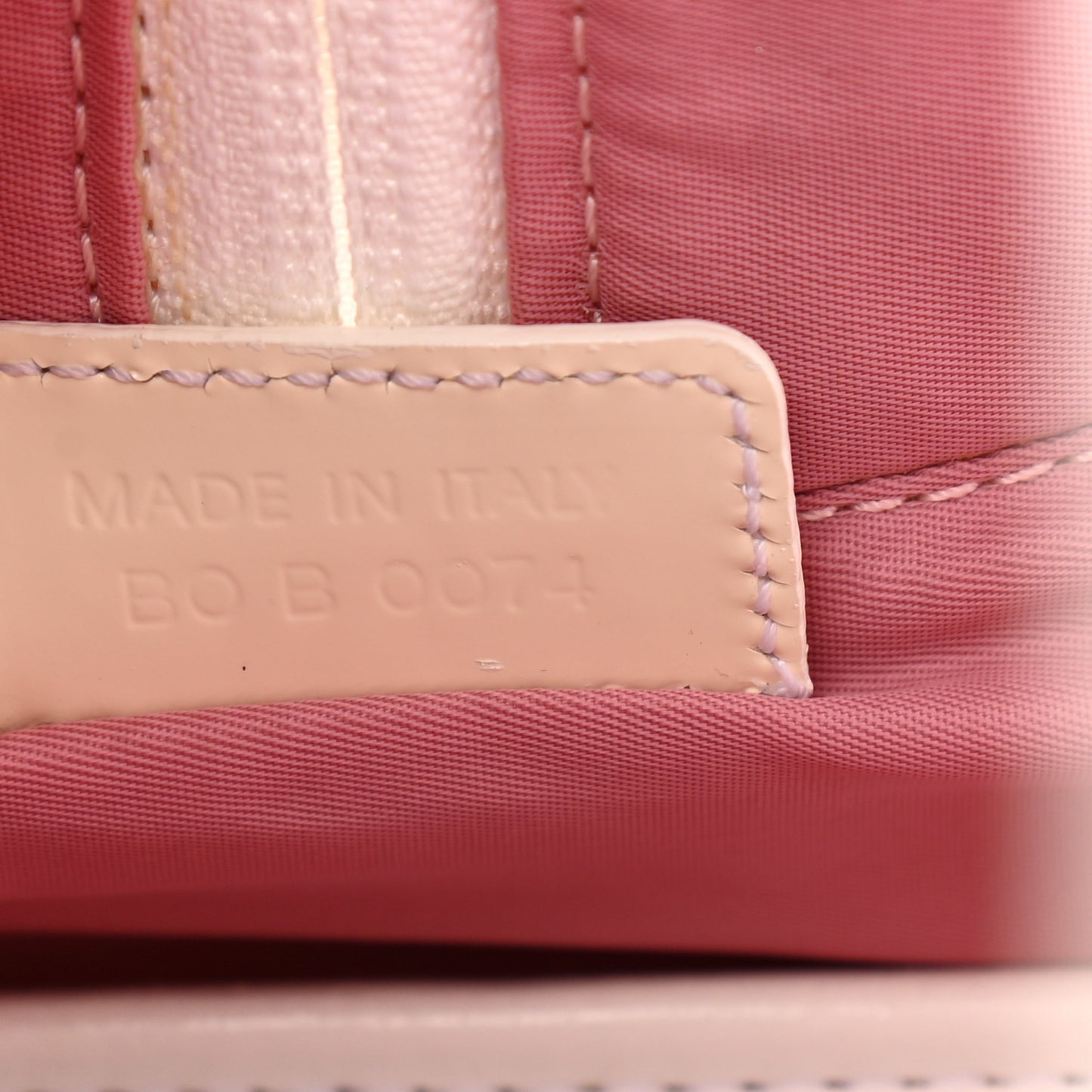 Monogram PVC Bowler Pink