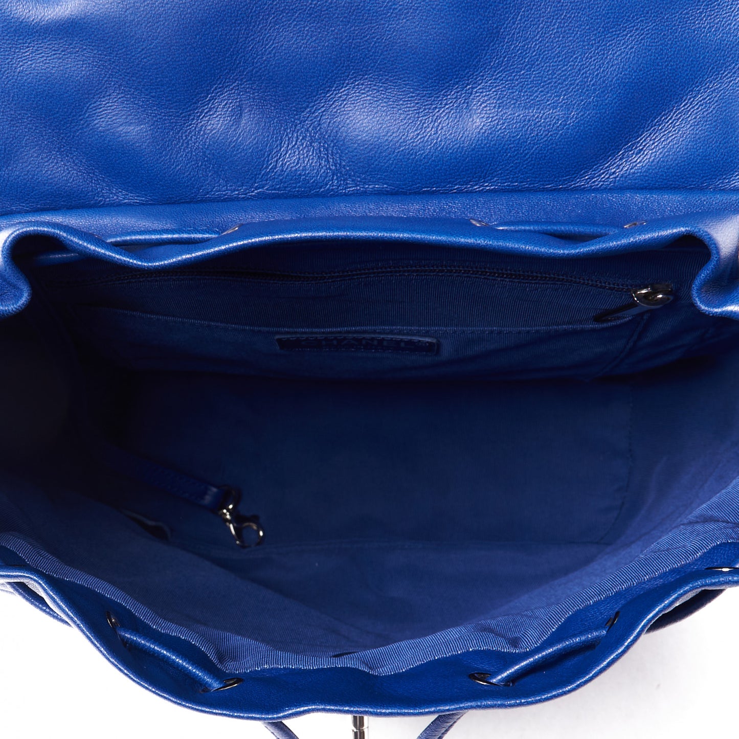 Lambskin Quilted Large Urban Spirit Backpack Blue