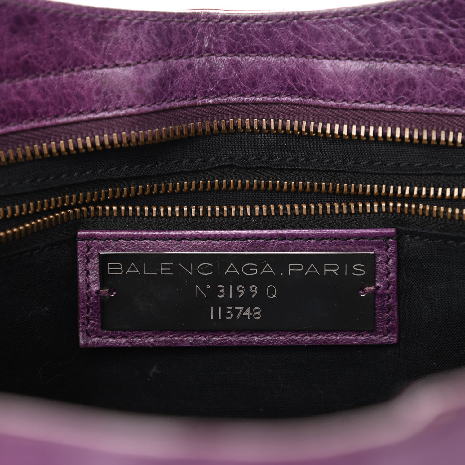 Balenciaga Agneau Classic Hardware City Raisin 6 of 10