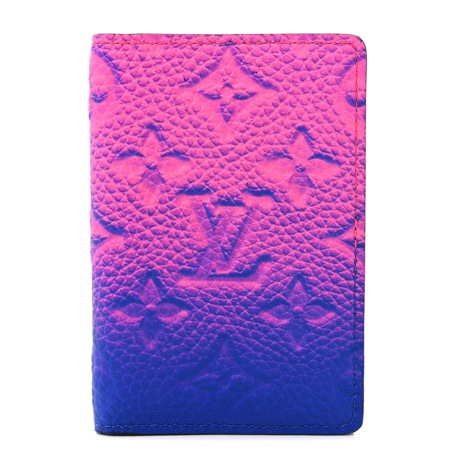 Louis Vuitton Taurillon Illusion Pocket Organizer Bleu Rose 1 of 7