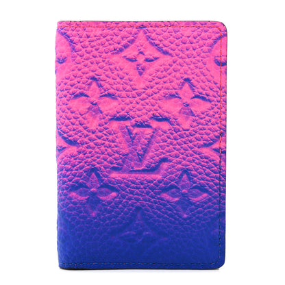 Louis Vuitton Taurillon Illusion Pocket Organizer Bleu Rose 1 of 7