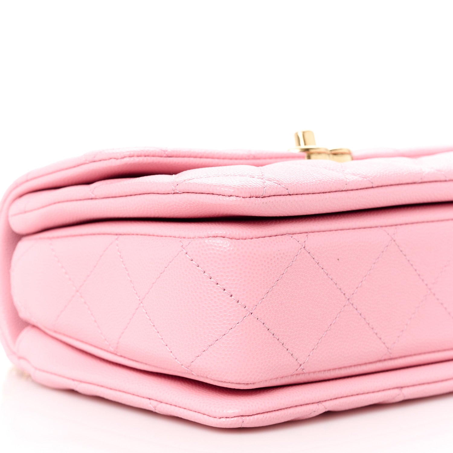 Chanel Caviar Quilted Mini Coco First Flap Pink 9 of 10