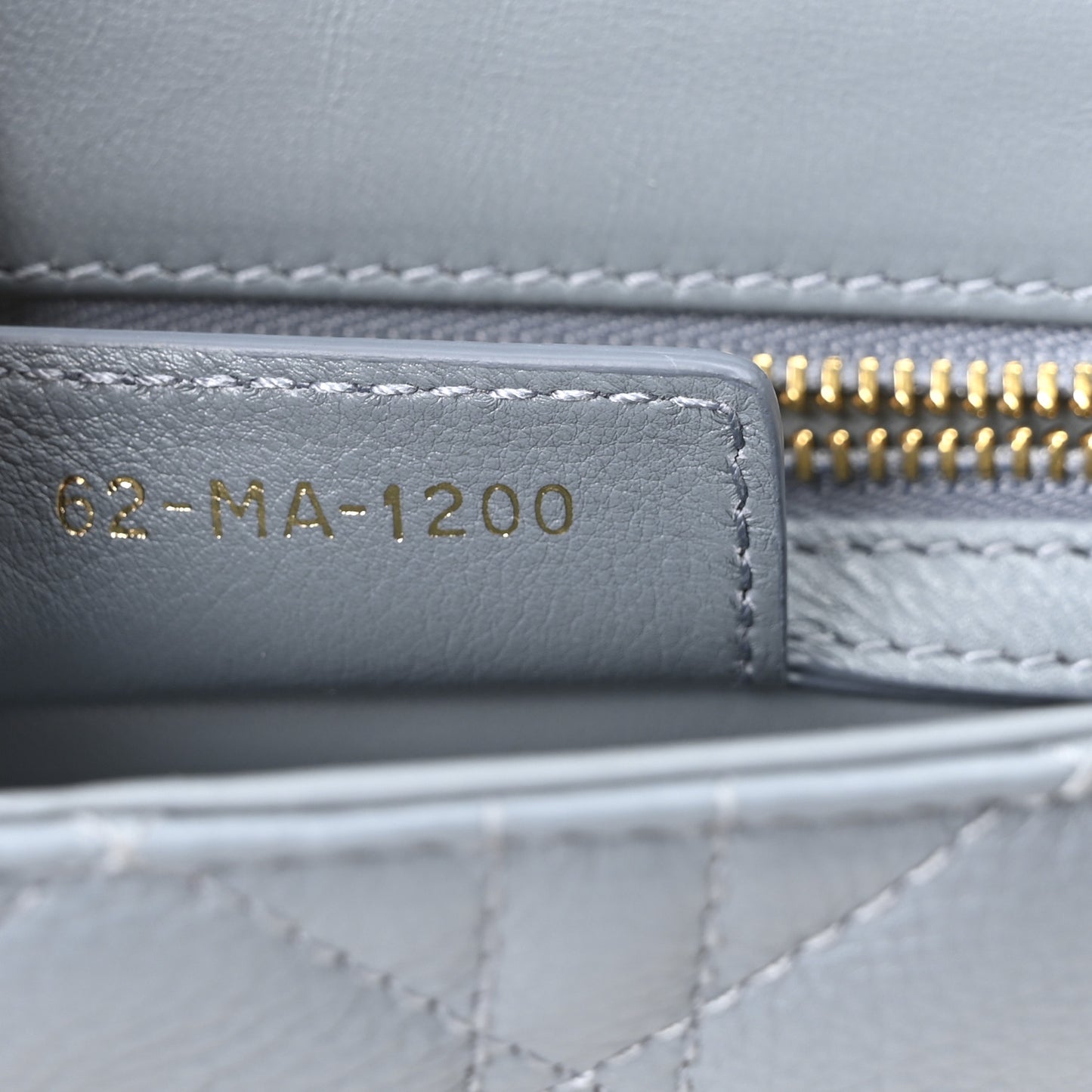 Calfskin Cannage Small Caro Bag Cloud Blue