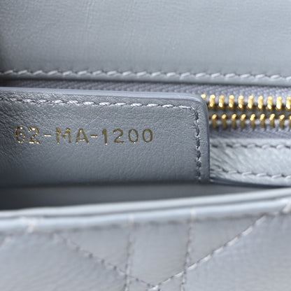 Christian Dior Calfskin Cannage Small Caro Bag Cloud Blue 7 of 11