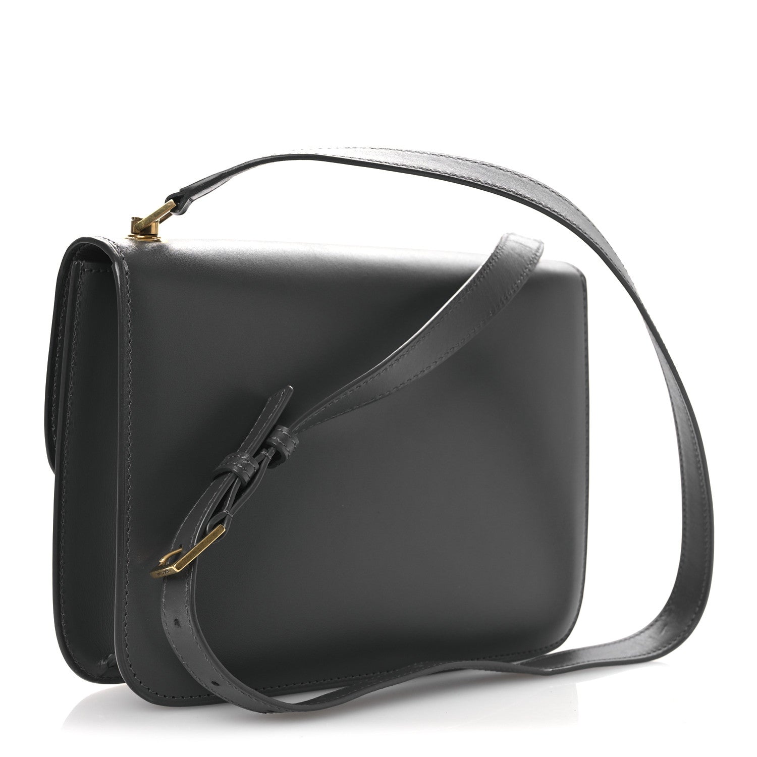 Saint Laurent Smooth Calfskin Carre Satchel Fog 3 of 13