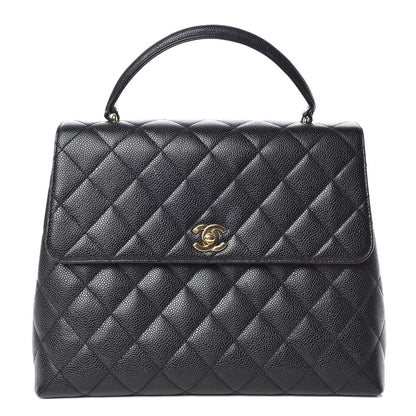 Chanel Caviar Quilted Jumbo Kelly Flap Black 1 of 11