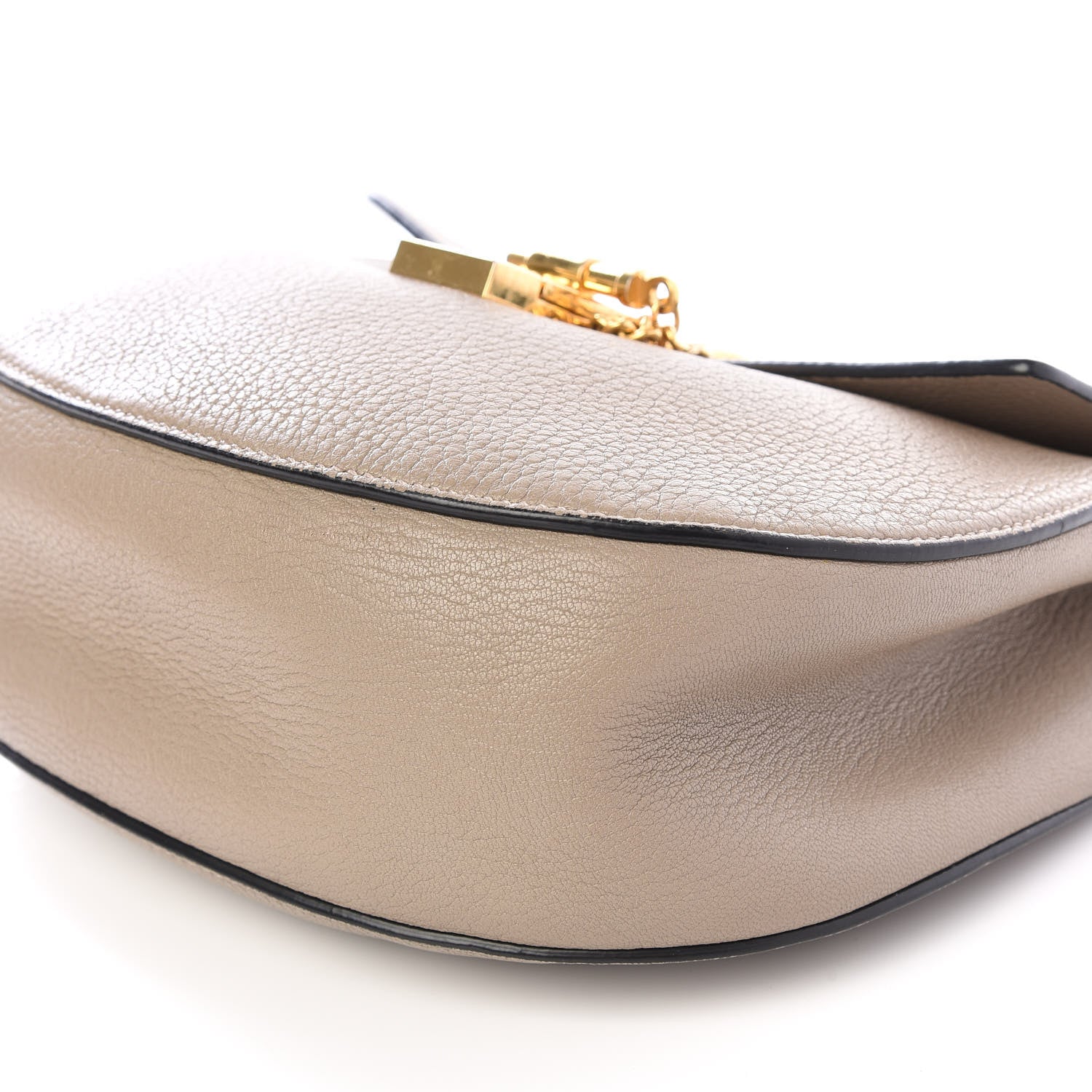 Chloe Grained Lambskin Drew Shoulder Bag Motty Grey 6 of 9