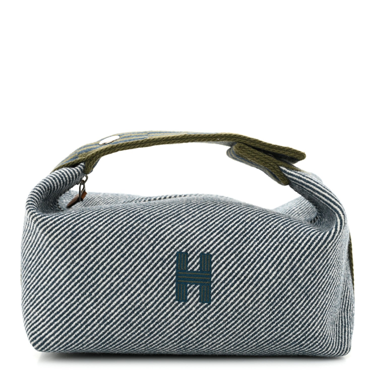 Hermes Wool Small Bride-A-Brac H Natte Pouch Bleu Abysse 1 of 9