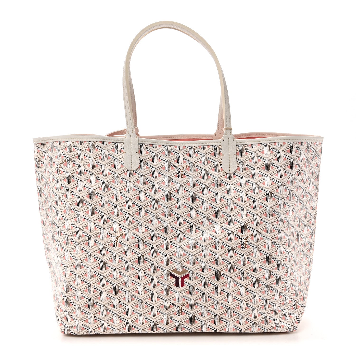 Goyard Goyardine Saint Louis Claire Voie PM White Pink 1 of 11