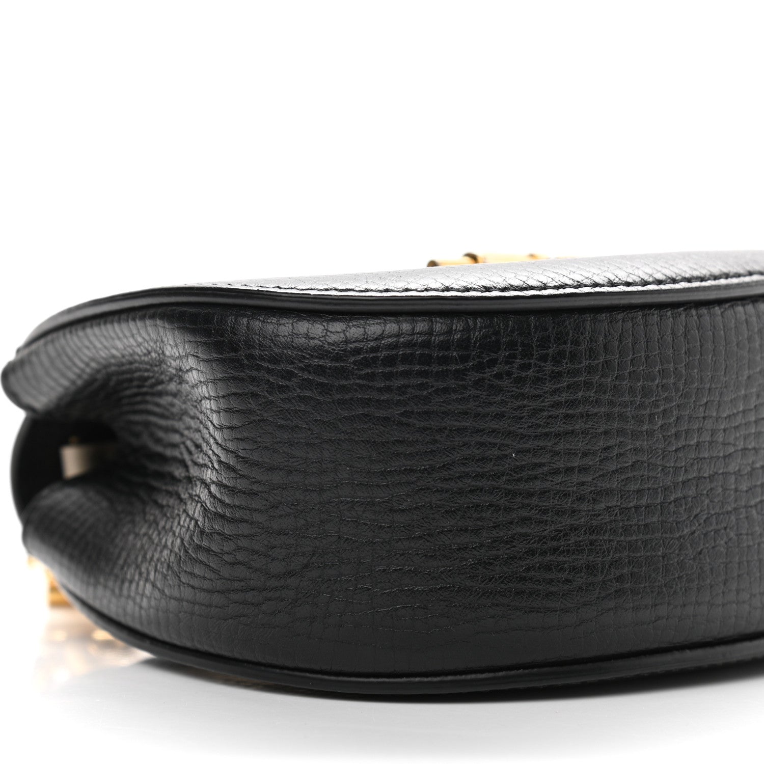Chloe Textured Calfskin Lambskin Nano Drew Shoulder Bag Black 8 of 15