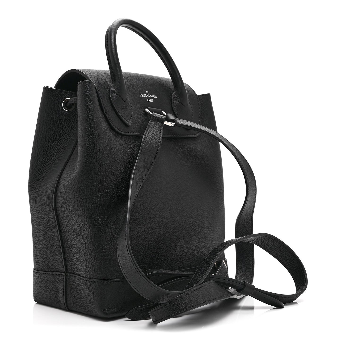 Calfskin Lockme Backpack Black