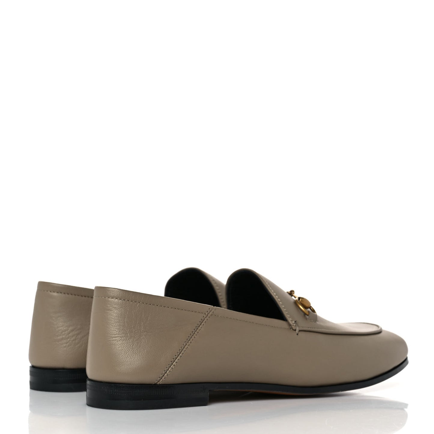 Lambskin Womens Brixton Horsebit Loafers 39 Mud
