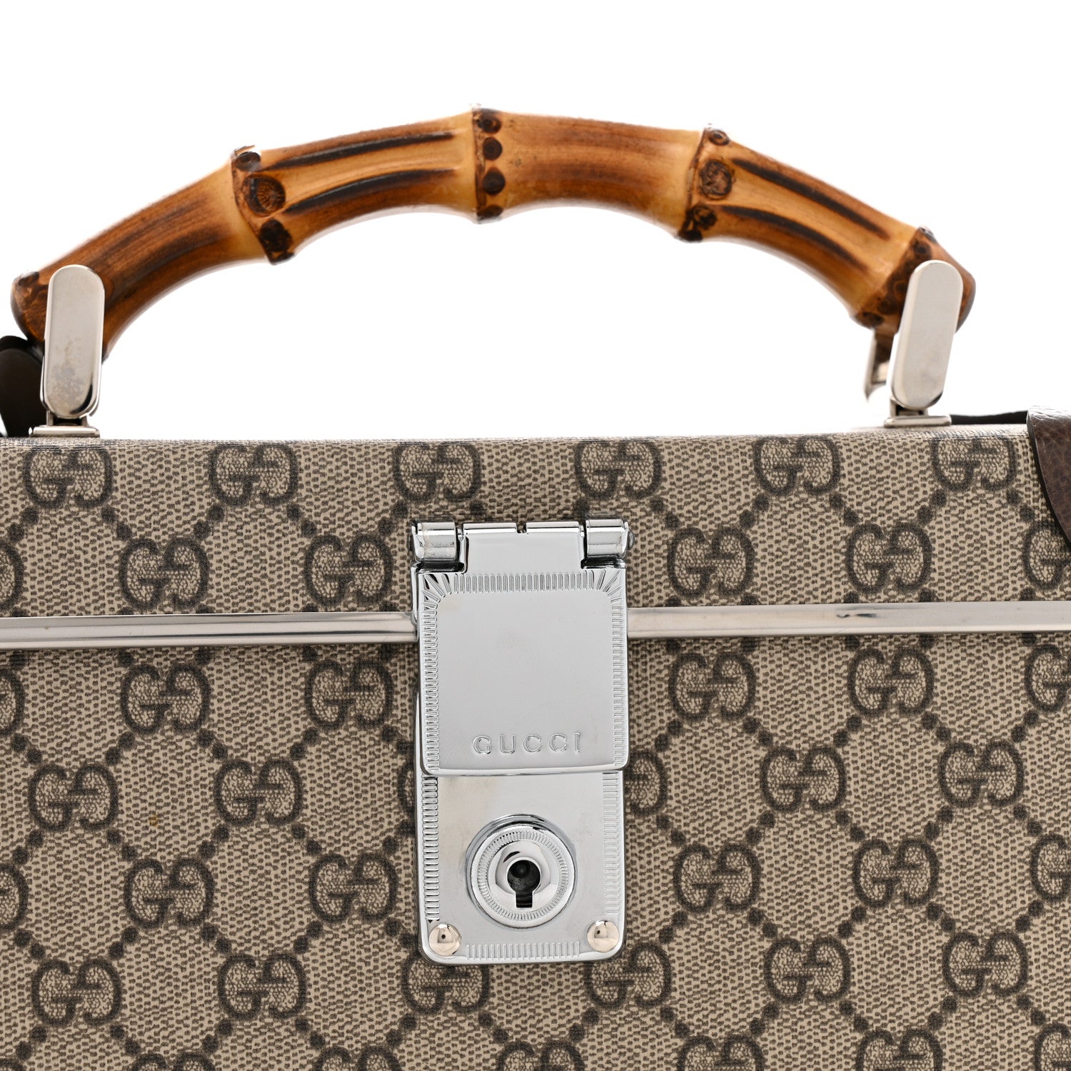 Gucci GG Supreme Monogram Globe-Trotter Beauty Case Brown 8 of 12