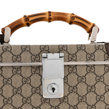 Gucci GG Supreme Monogram Globe-Trotter Beauty Case Brown 8 of 12