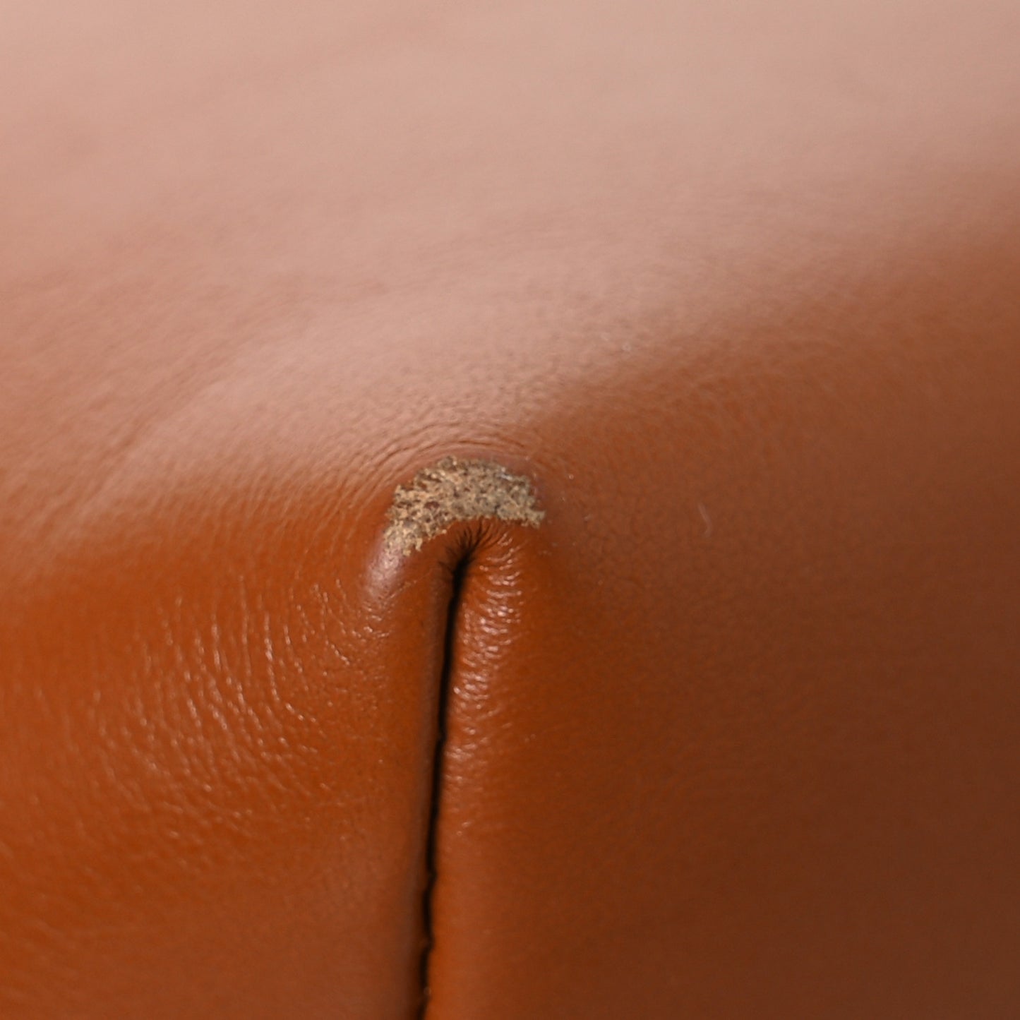 Shiny Calfskin Micro Sense Tote Bag Caramel