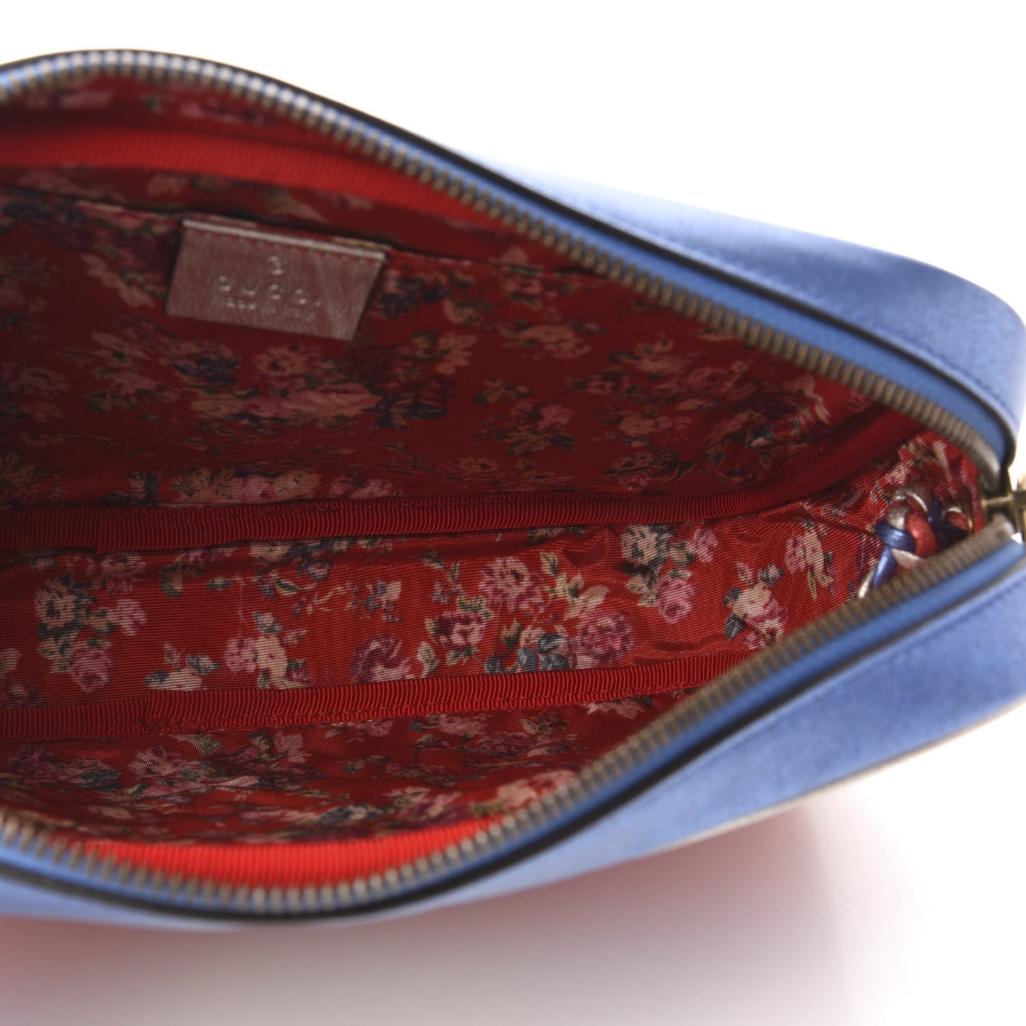 Laminated Nappa Trapuntata Small Zumi Shoulder Bag Rosso Marine Argento