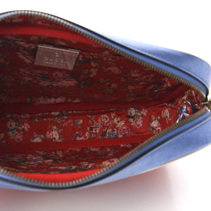 Gucci Laminated Nappa Trapuntata Small Zumi Shoulder Bag Rosso Marine Argento 5 of 9