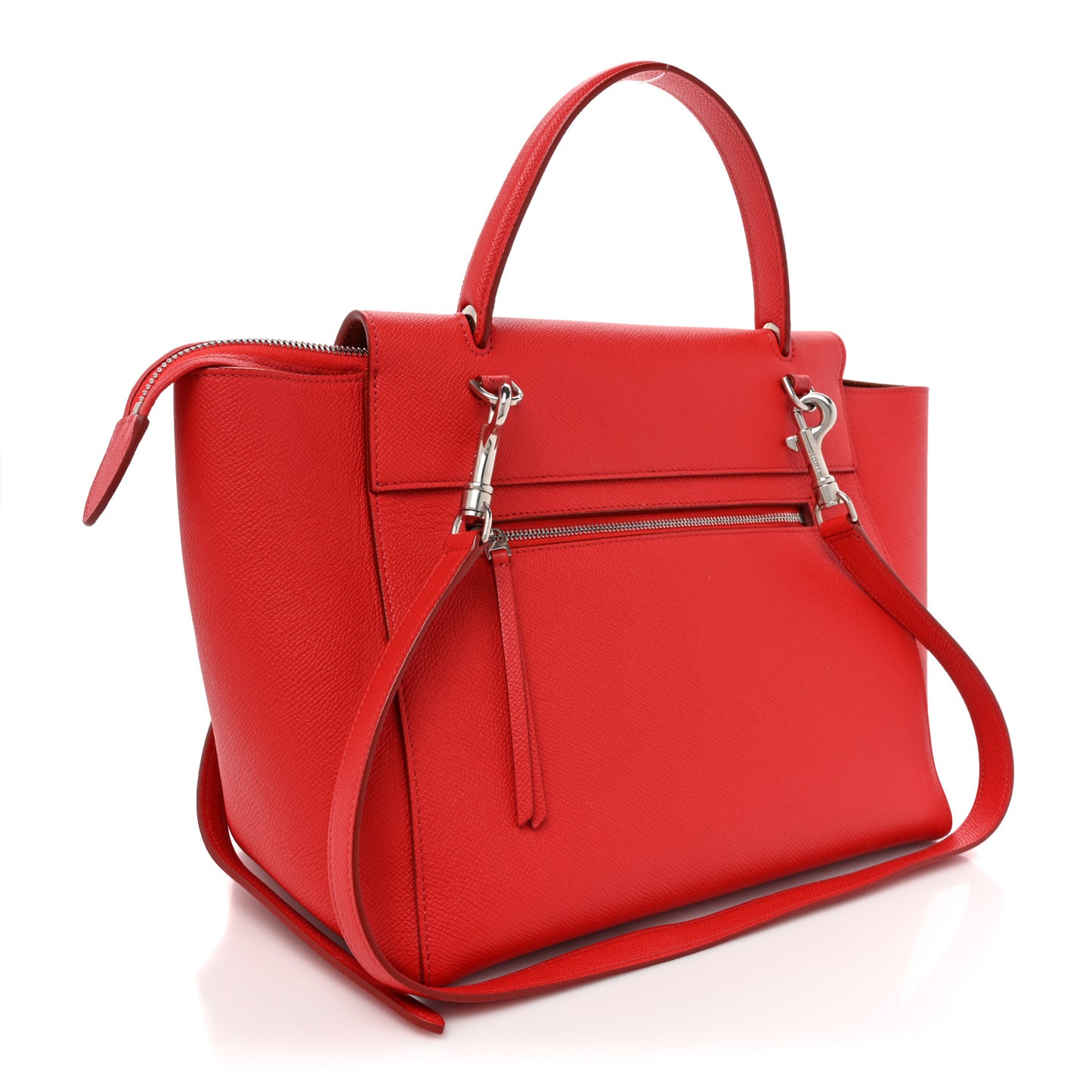 Grained Calfskin Mini Belt Bag Coquelicot