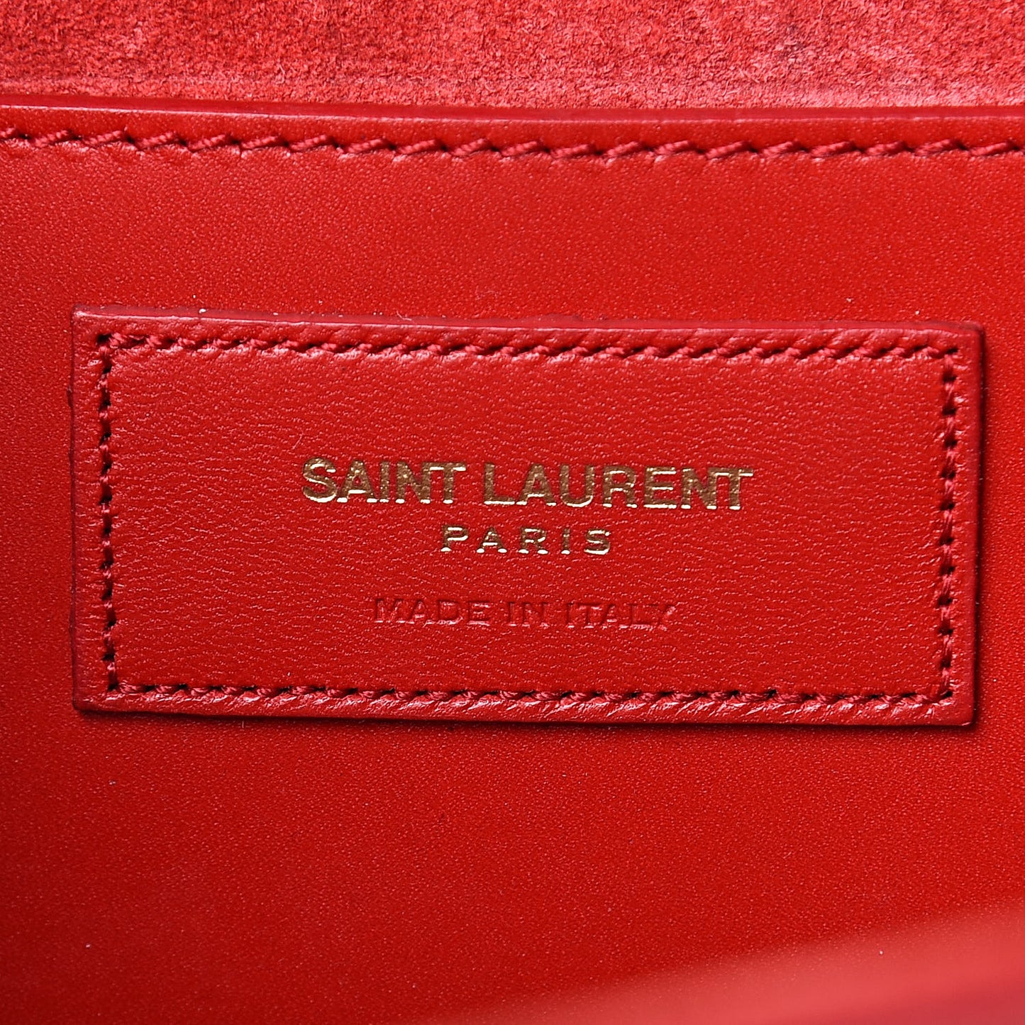 Smooth Calfskin Medium Classic Monogram Kate Tassel Satchel Lipstick Red