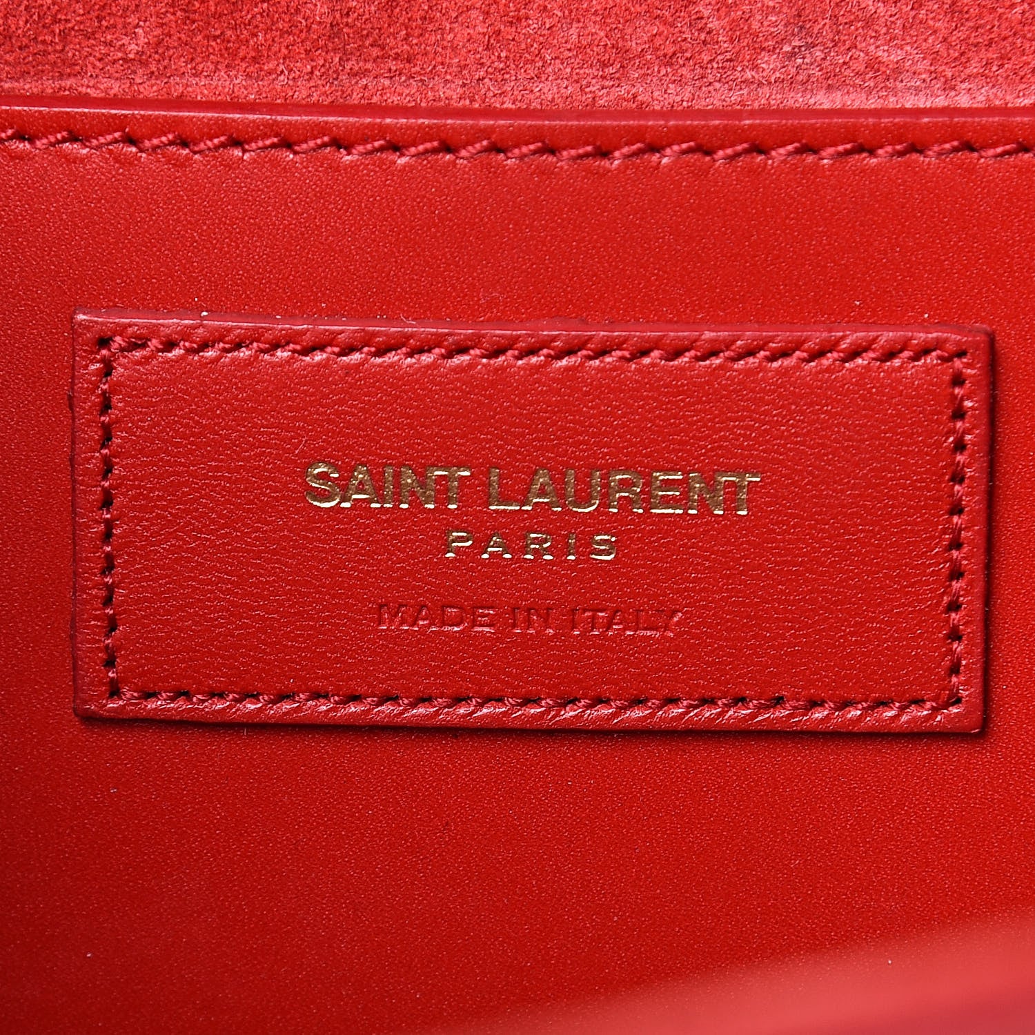 Saint Laurent Smooth Calfskin Medium Classic Monogram Kate Tassel Satchel Lipstick Red 6 of 14