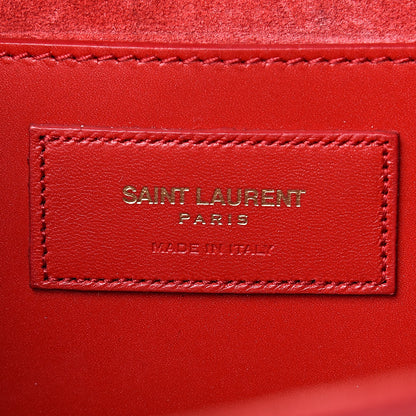Saint Laurent Smooth Calfskin Medium Classic Monogram Kate Tassel Satchel Lipstick Red 6 of 14