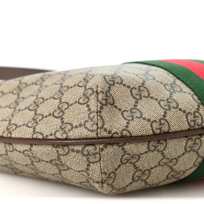 Gucci GG Supreme Monogram Web Small Ophidia Half Moon Hobo Brown 9 of 10