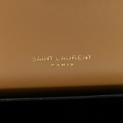 Saint Laurent Micro Raffia Monogram Uptown Chain Wallet Natural Hay Blush 7 of 11