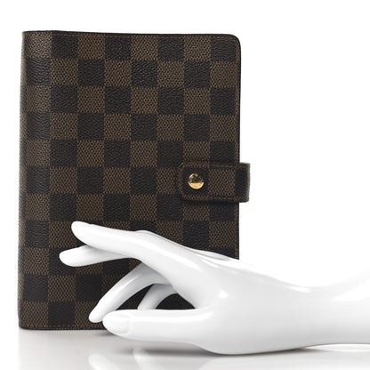 Louis Vuitton Damier Ebene Medium Ring Agenda Cover 2 of 6