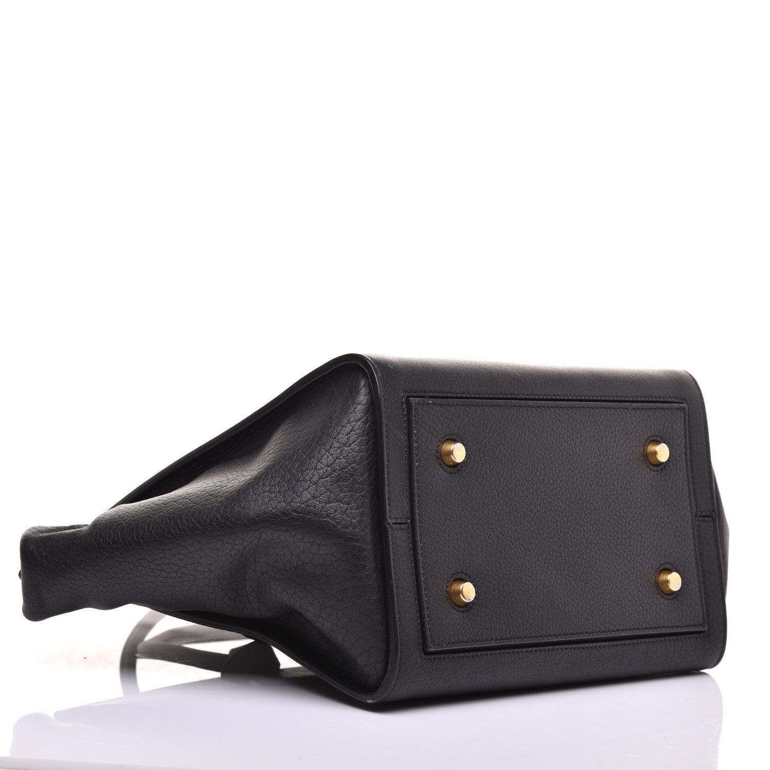 Celine Crisped Calfskin Small Tie Knot Tote Black 7 of 8