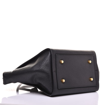 Celine Crisped Calfskin Small Tie Knot Tote Black 7 of 8