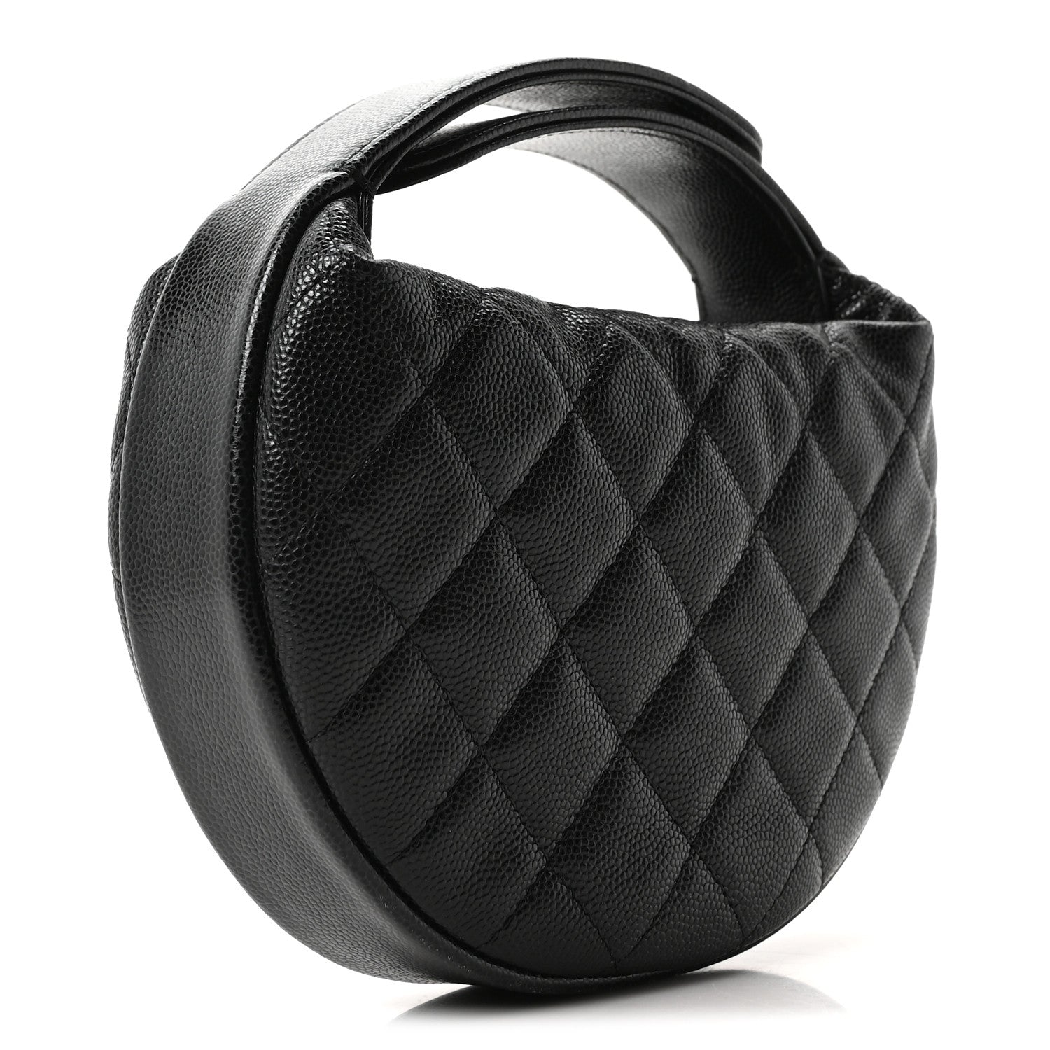 Chanel Caviar Quilted Polly Pocket Pouch Hobo Black 3 of 10
