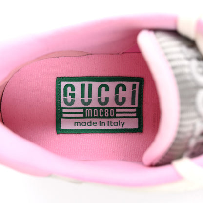 Gucci Dali Soft Calfskin Womens Mac80 Sneakers 38 Off White Grey Sky Light Rose 7 of 9