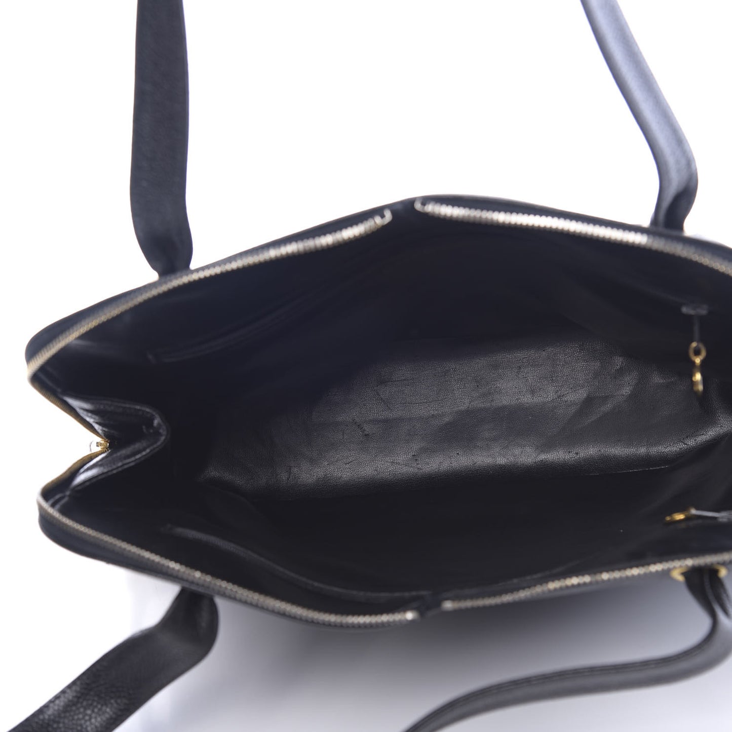 Caviar Large CC Shoulder Bag Black