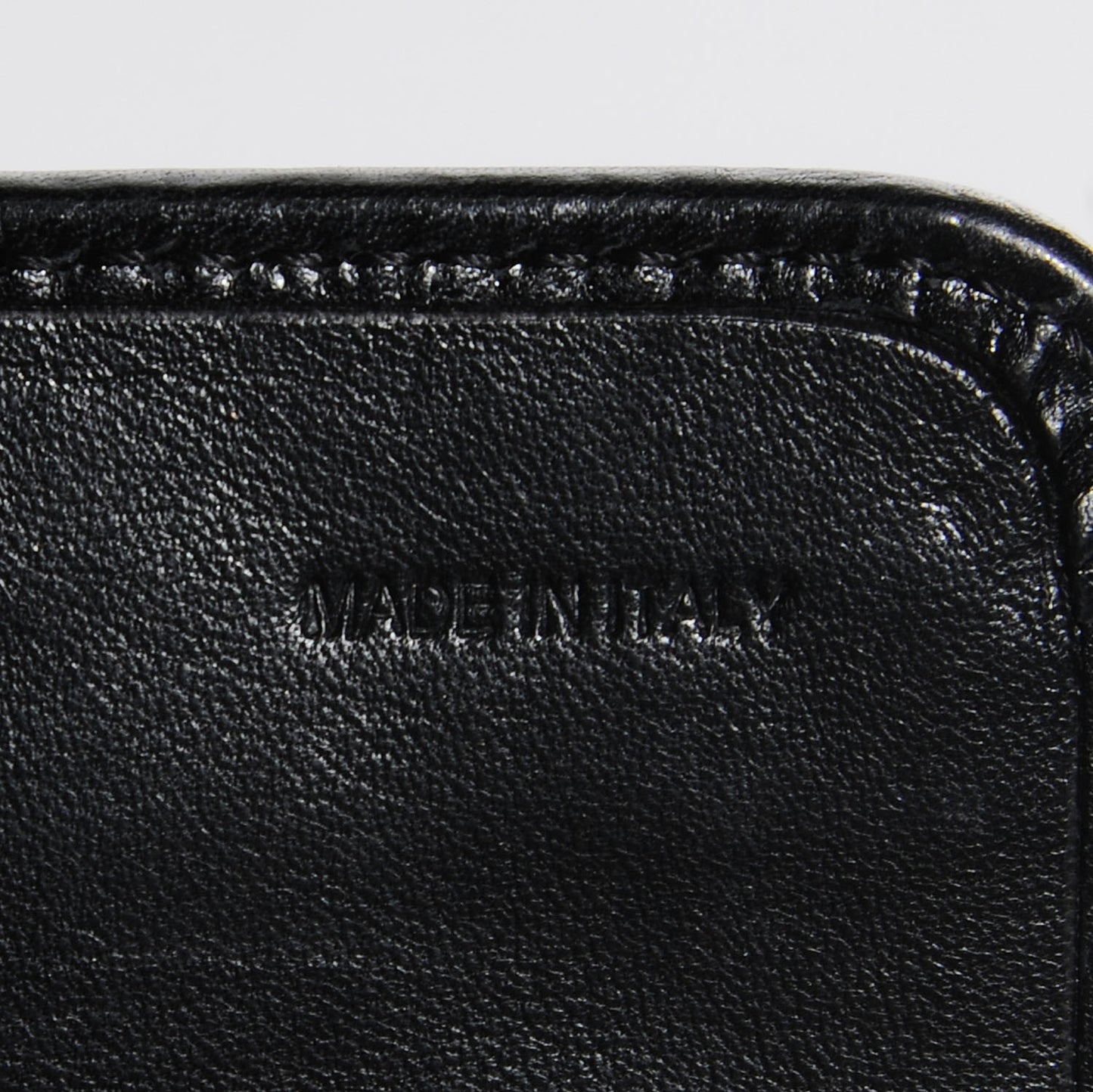 Leather Penrose Continental Wallet Black