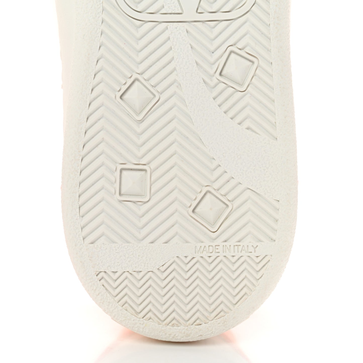 Calfskin Womens Backnet Sneakers 37 White Orange Fluo