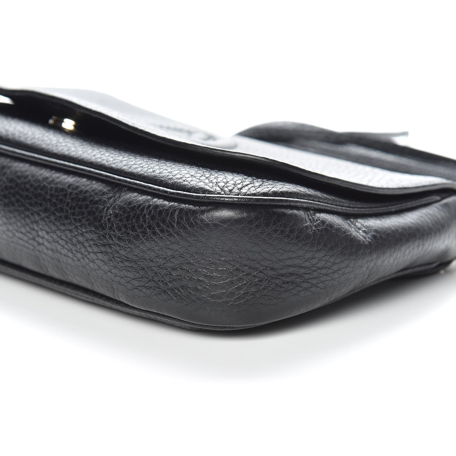 Gucci Pebbled Calfskin Medium Soho Flap Crossbody Black 6 of 10