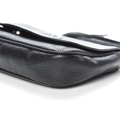 Gucci Pebbled Calfskin Medium Soho Flap Crossbody Black 6 of 10