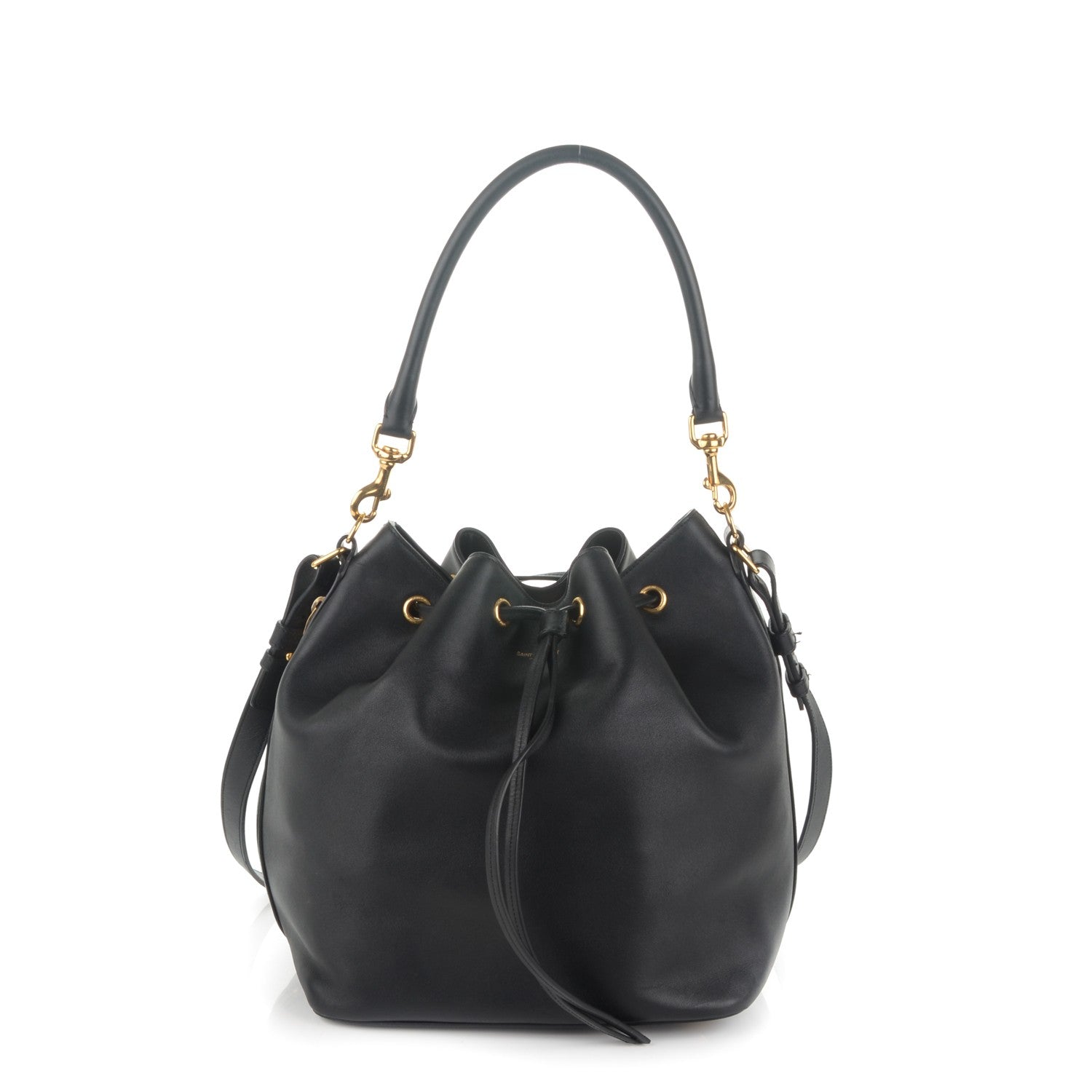 Saint Laurent Calfskin Large Emmanuelle Bucket Bag Black 1 of 7