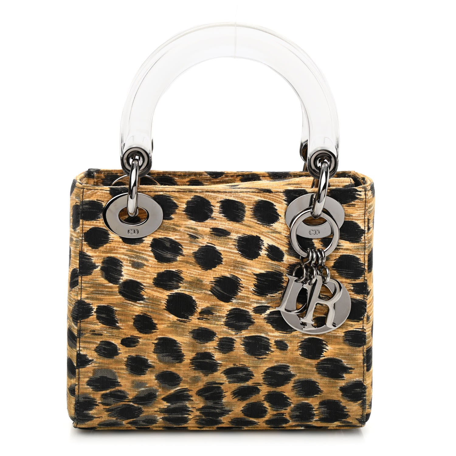 Christian Dior Canvas Leopard Printed Mini Lady Dior 1 of 10