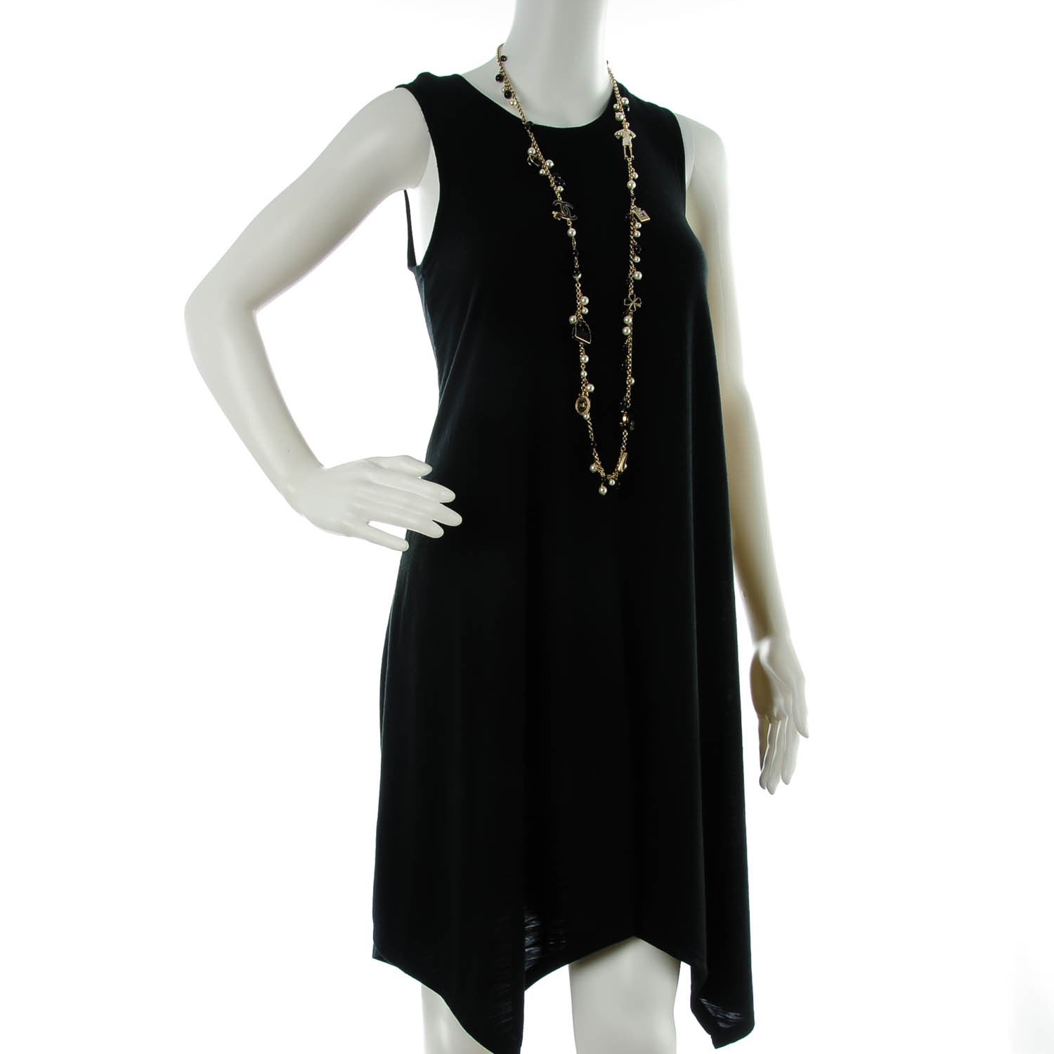 Chanel Pearl Beaded Enamel Coco Charm Long Necklace Gold 3 of 10