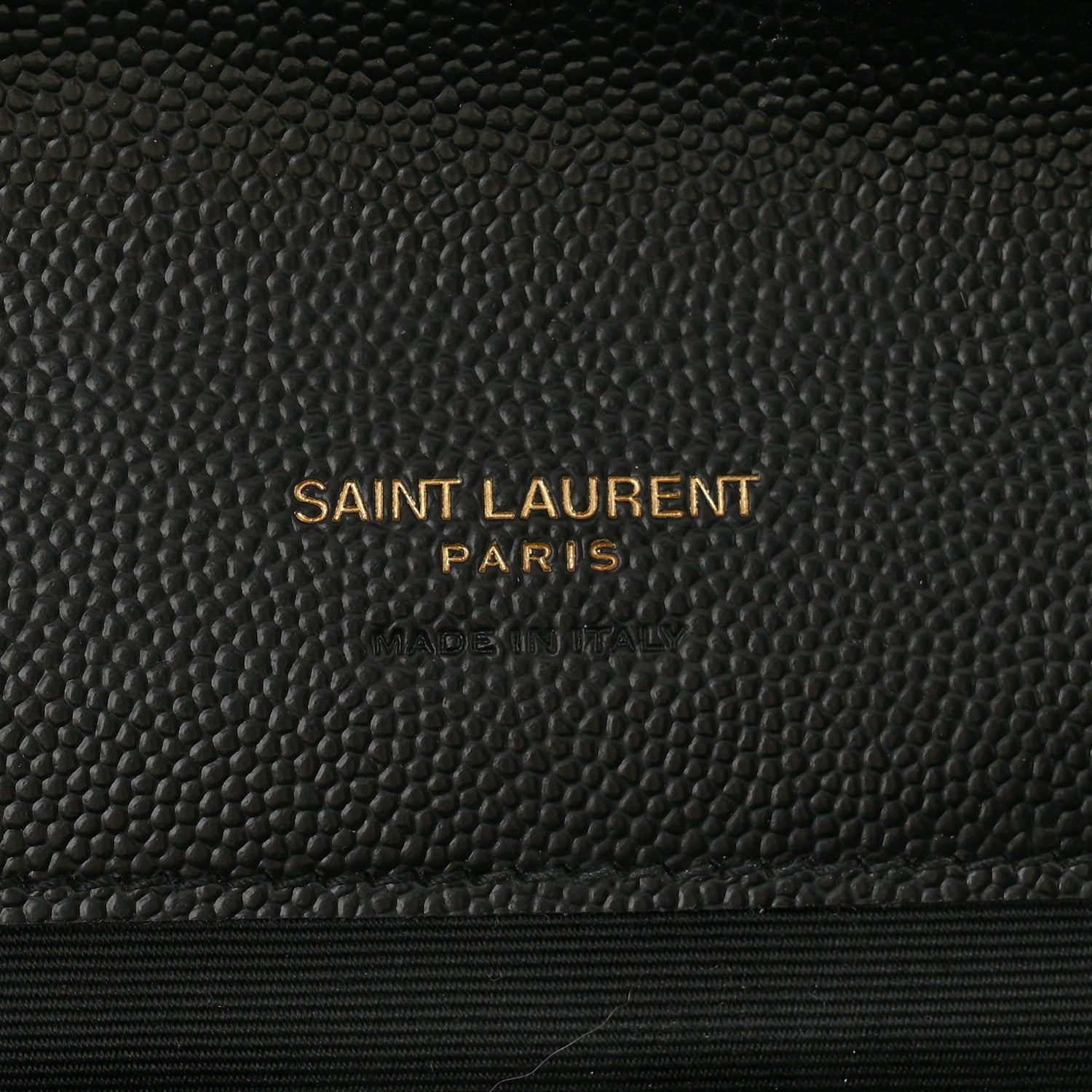 Saint Laurent Grain De Poudre Textured Mixed Matelasse Triquilt Monogram Clutch Black 6 of 12