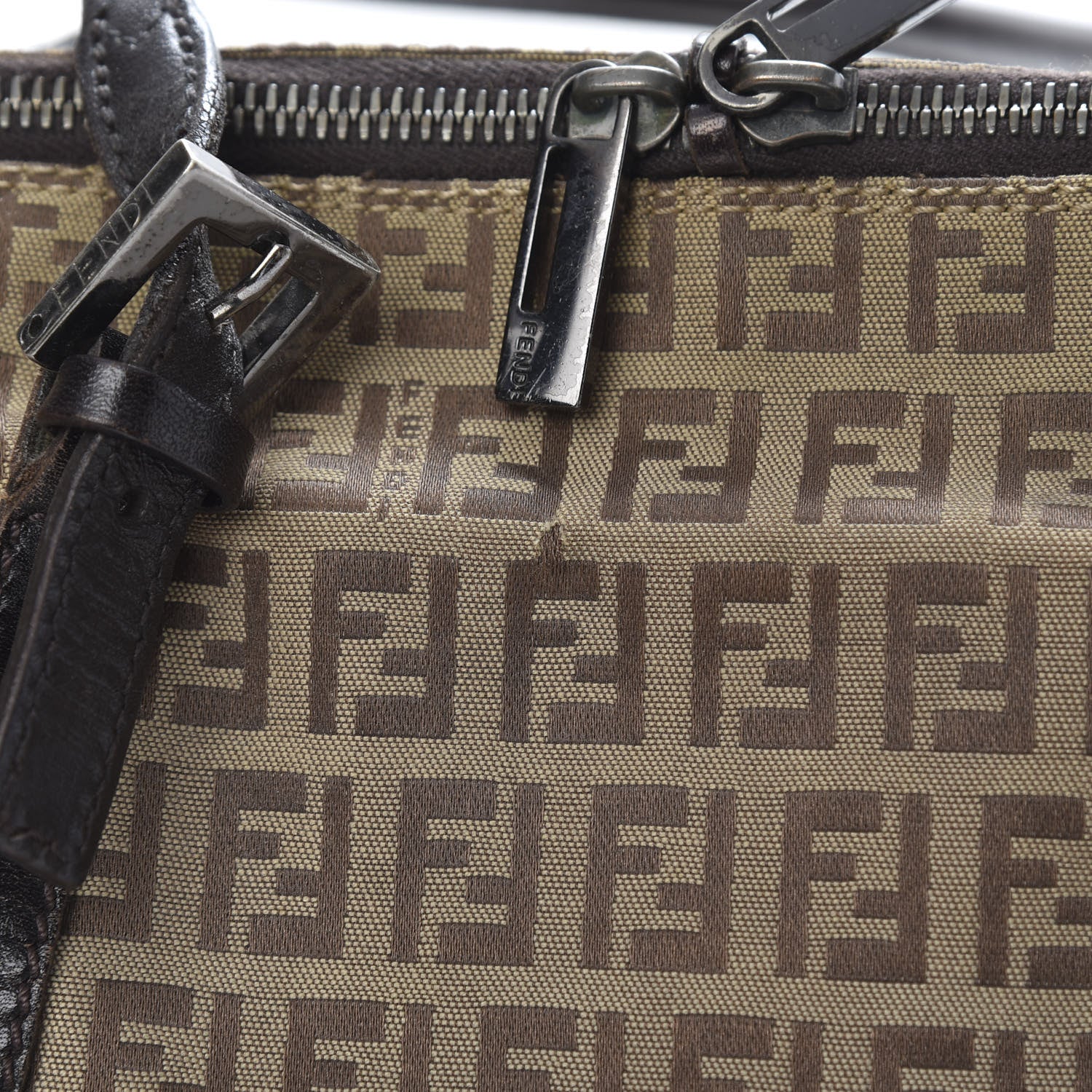 Fendi Zucchino Tote Brown 13 of 17
