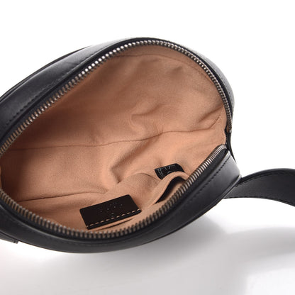 Gucci Calfskin Matelasse GG Marmont Belt Bag 85 34 Black 5 of 9
