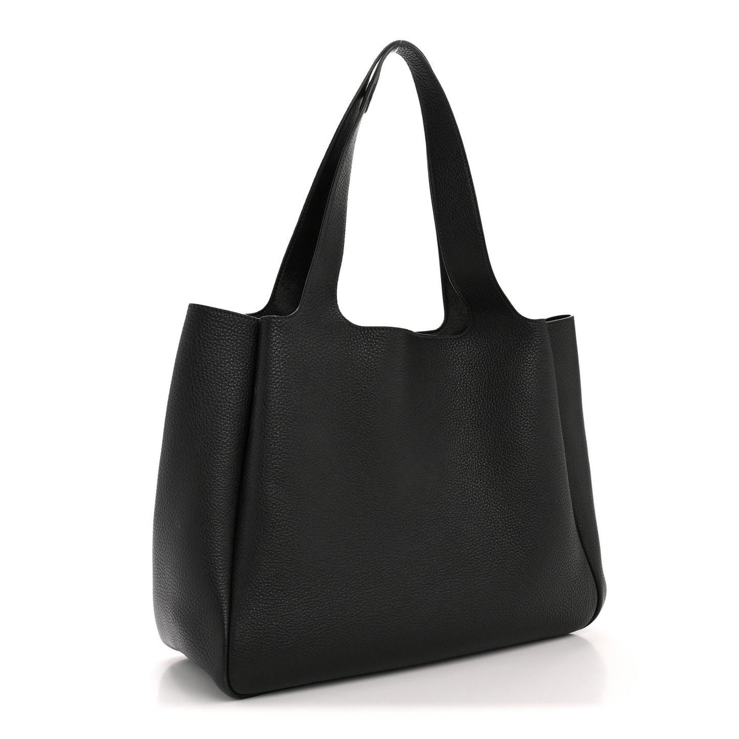 Vitello Daino Soft Large Dynamique Tote Black