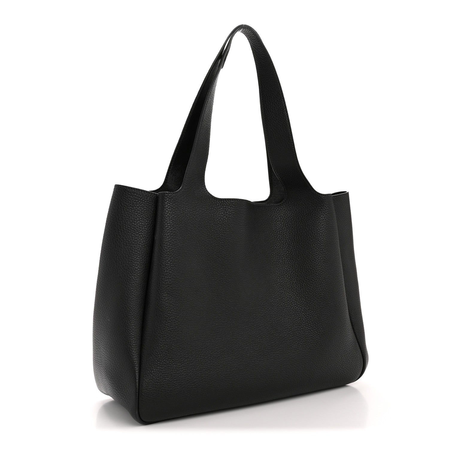 Prada Vitello Daino Soft Large Dynamique Tote Black 3 of 11