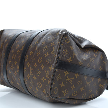 Louis Vuitton Monogram Macassar Keepall Bandouliere 45 7 of 7