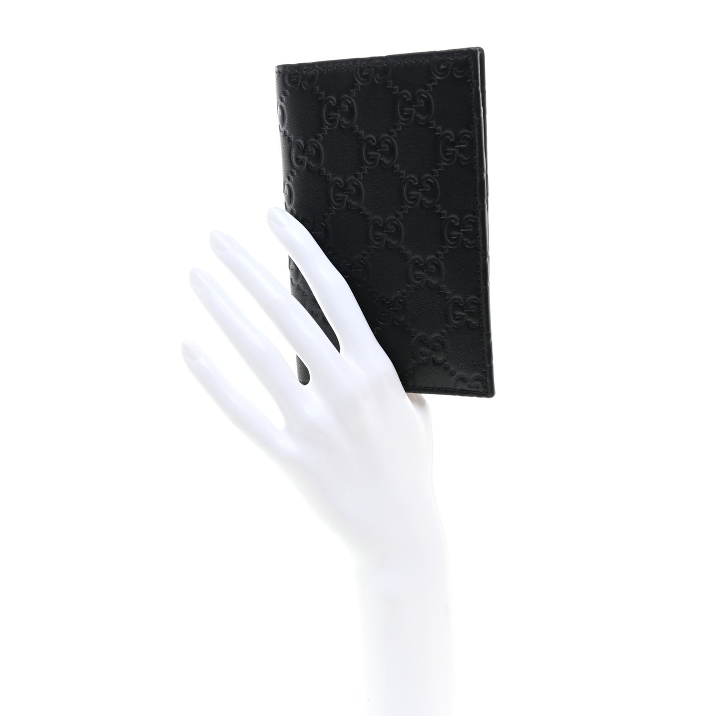 Guccissima Passport Case Black